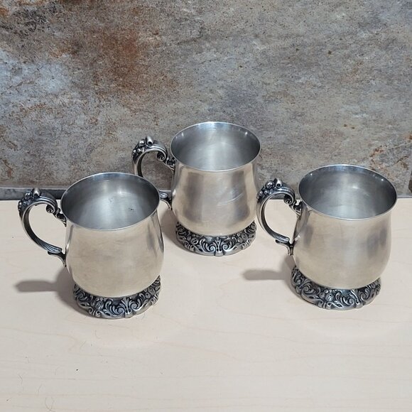 Reed & Barton 1629 King Francis  Punch Cup Set of 3 - Picture 3 of 12